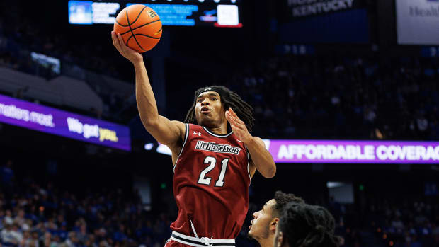 New Mexico State Aggies forward Robert Carpenter